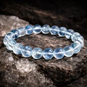Aquamarine bracelet for Water element courage and clear communication