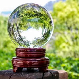 Clear Quartz Sphere - Crystal Ball for Energy Focus and Space Purification